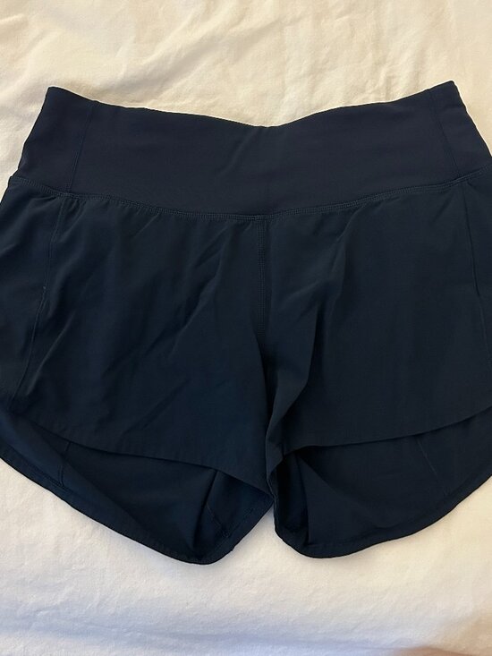 lululemon Speed Up Mid-Rise Shorts 4" Navy Size 4 - Picture 1 of 3